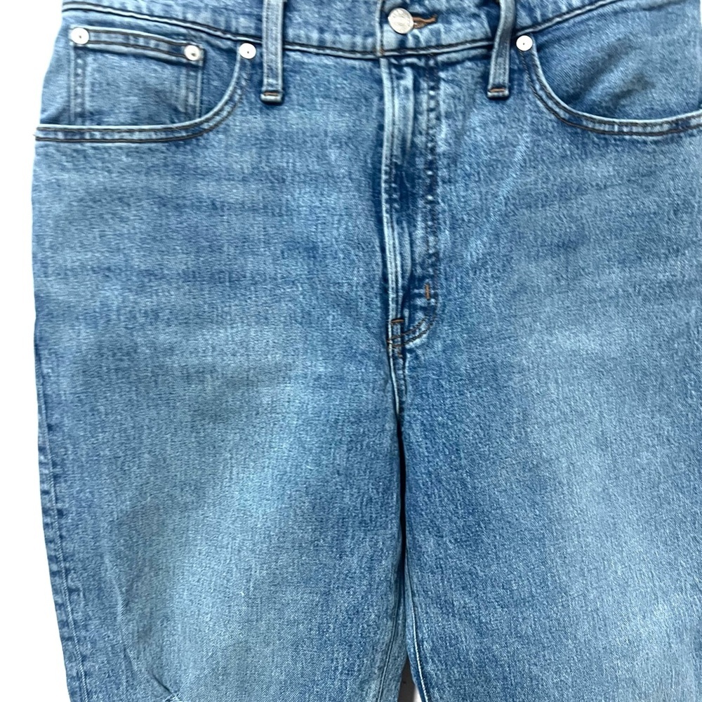 MADEWELL the perfect vintage straight vintage Blue Distressed‎ Jeans 31 - Picture 5 of 12